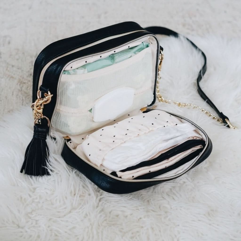 Chelsea + Cole for Itzy Ritzy Studded Double Take Crossbody Diaper Bag - Image 4