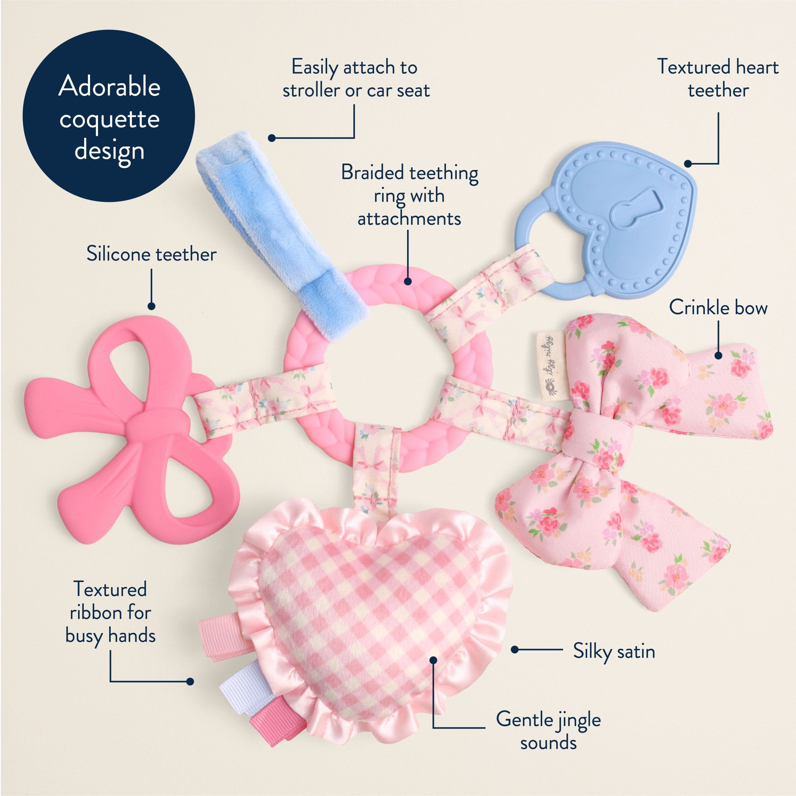 Bitzy Busy Ring™ Teething Activity Toy - Image 7