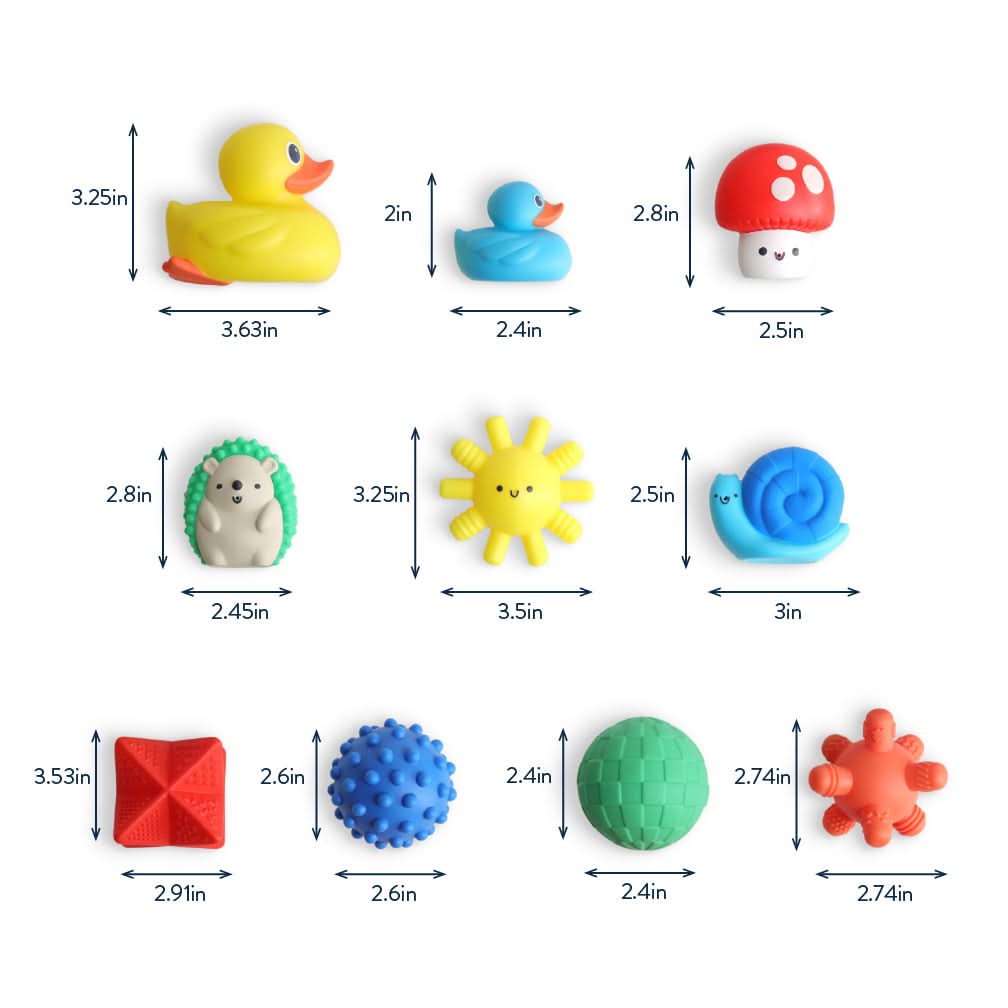 Itzy Splash Gift Set™ 10-Piece Bath Toys - Image 5