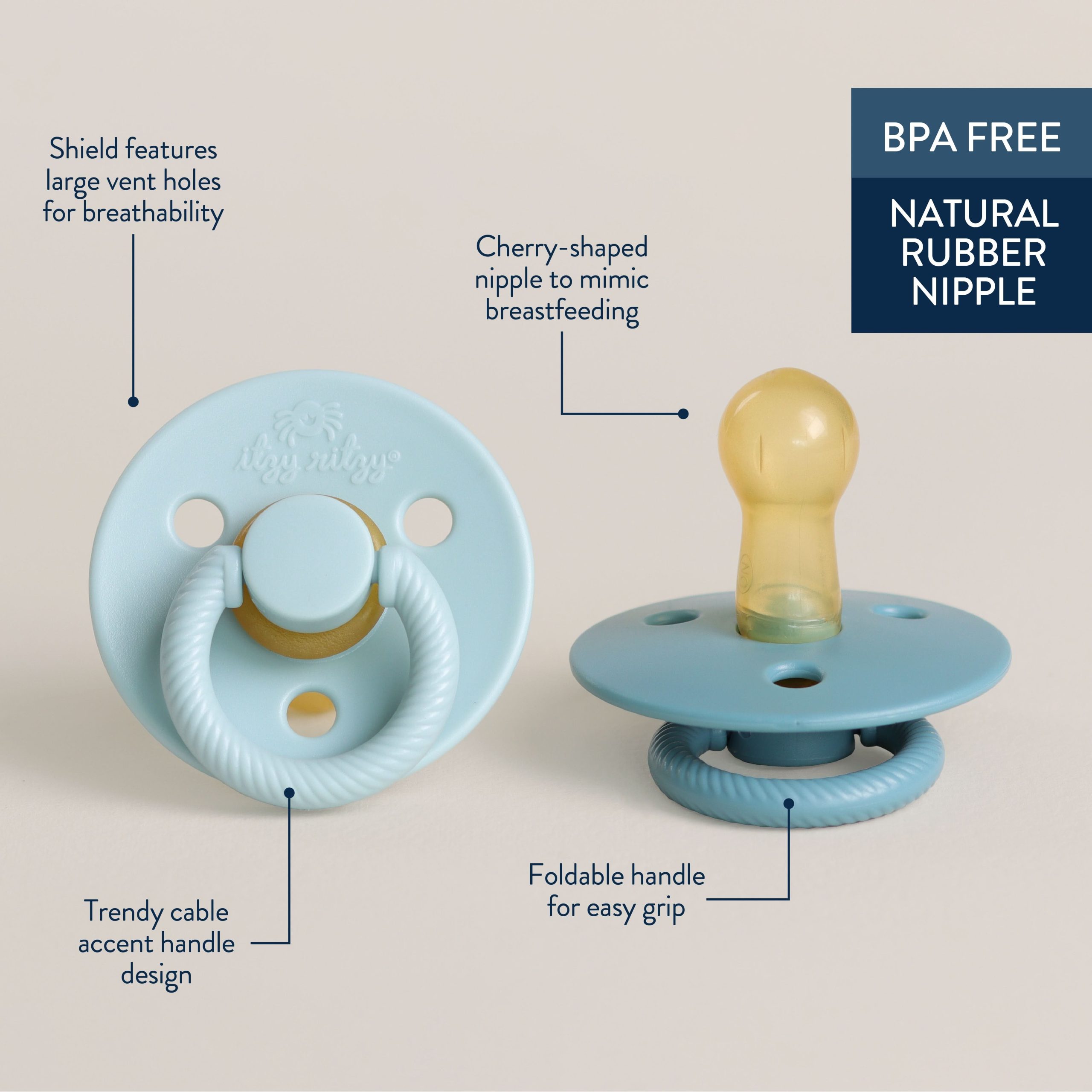 Itzy Soother™ Natural Rubber Pacifier - 6-18M - Image 22