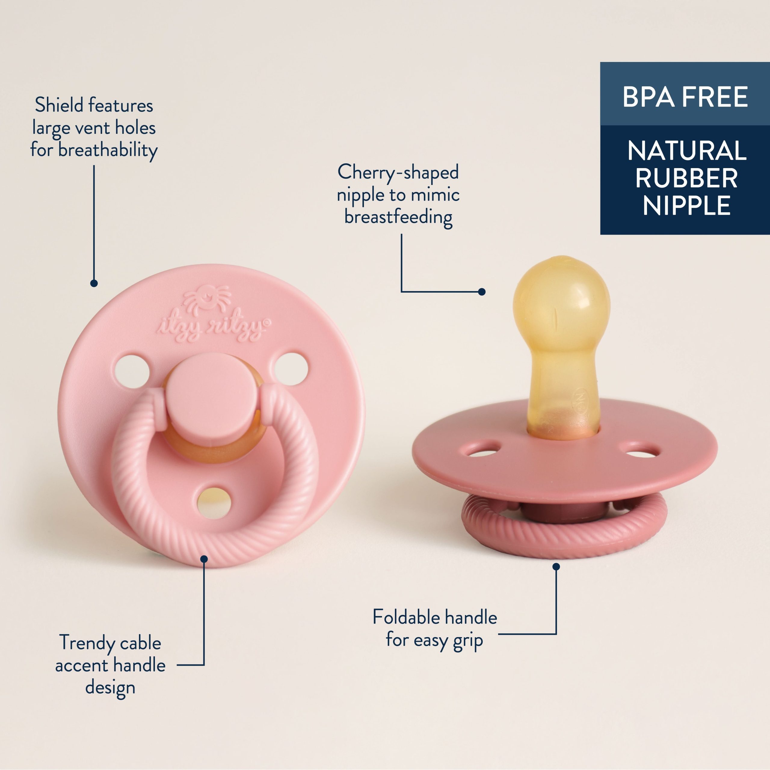 Itzy Soother™ Natural Rubber Pacifier - 6-18M - Image 30