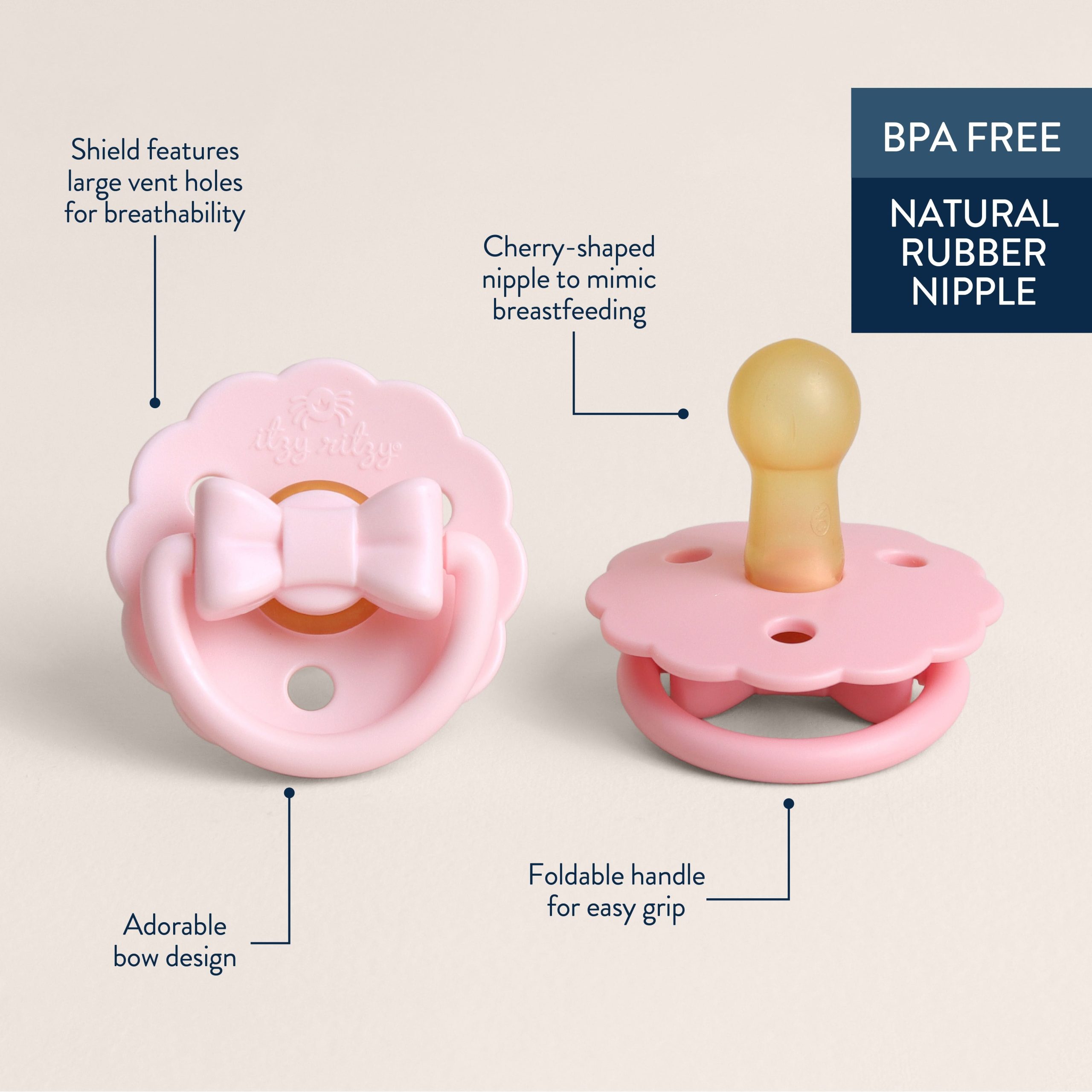 Itzy Soother™ Natural Rubber Pacifier - 6-18M - Image 3