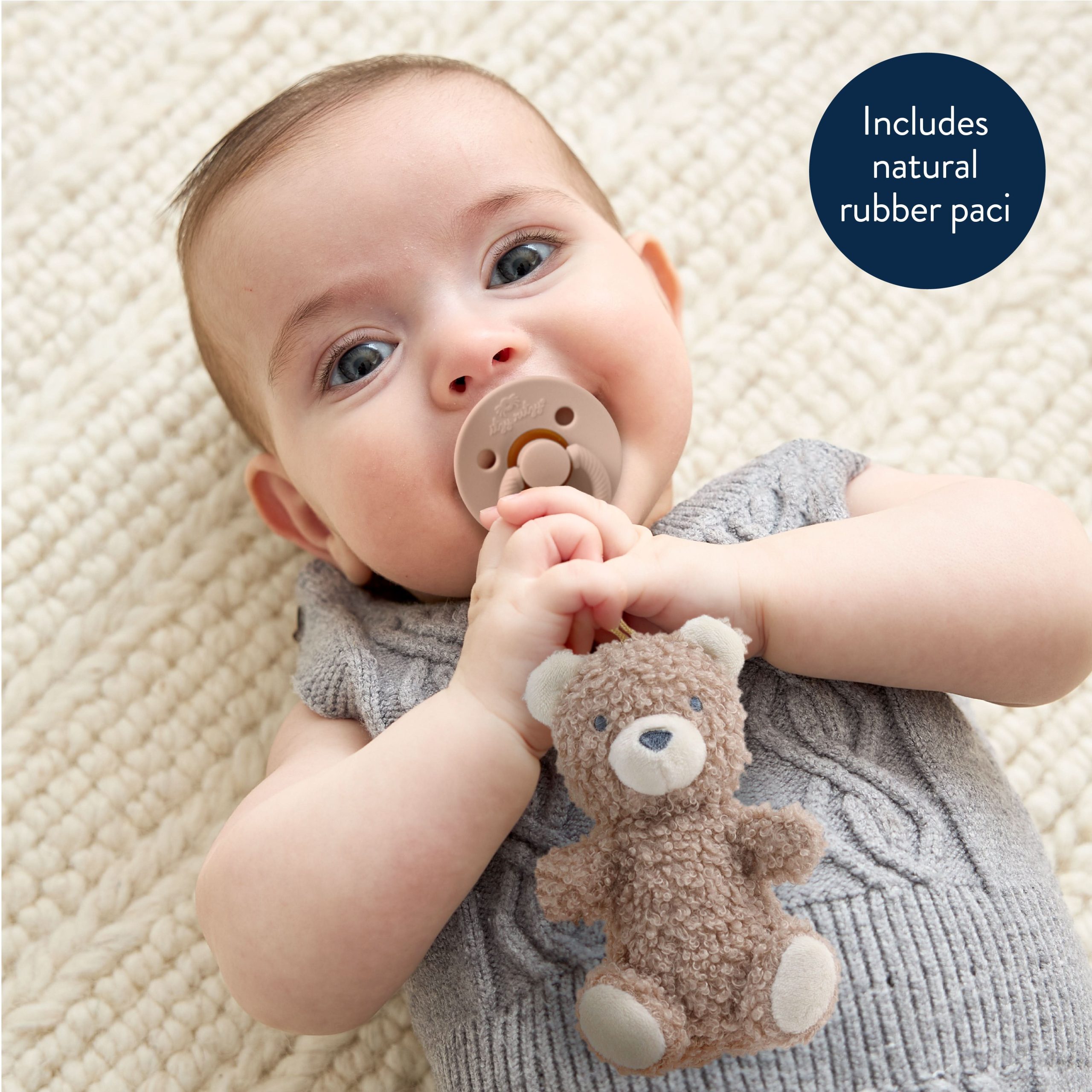 Bitzy Pal™ Natural Rubber Pacifier & Lovey - Image 19